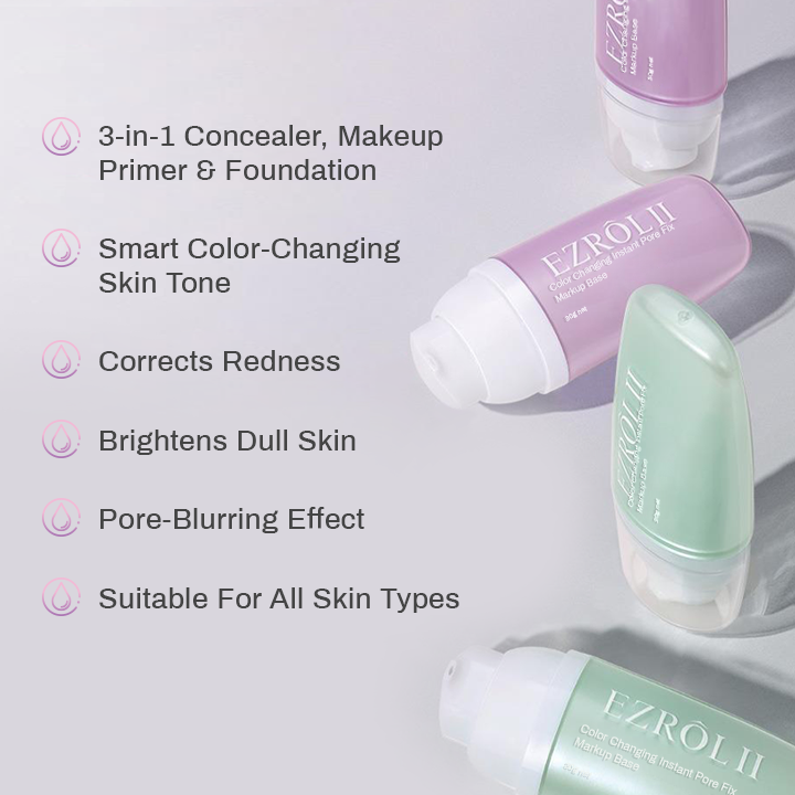 EZROLII™ Color Changing Instant Pore Fix Primer