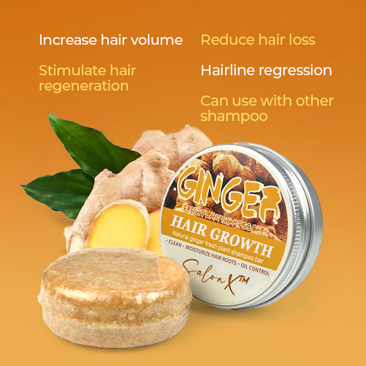 SalonX™ Natural Ginger Hair Growth Shampoo Bar